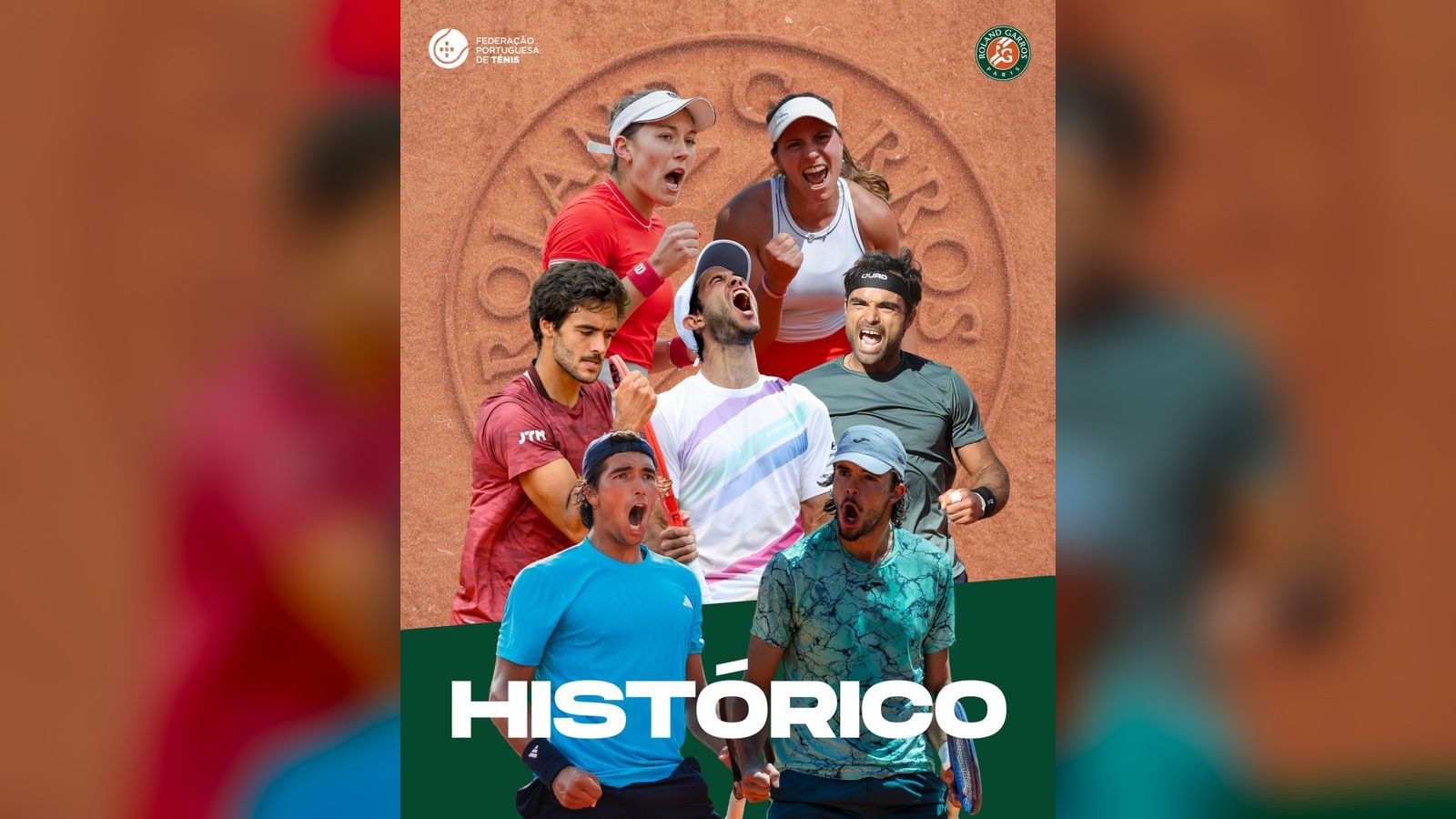 Sete portugueses em Roland Garros 2026: recorde histórico no Grand Slam